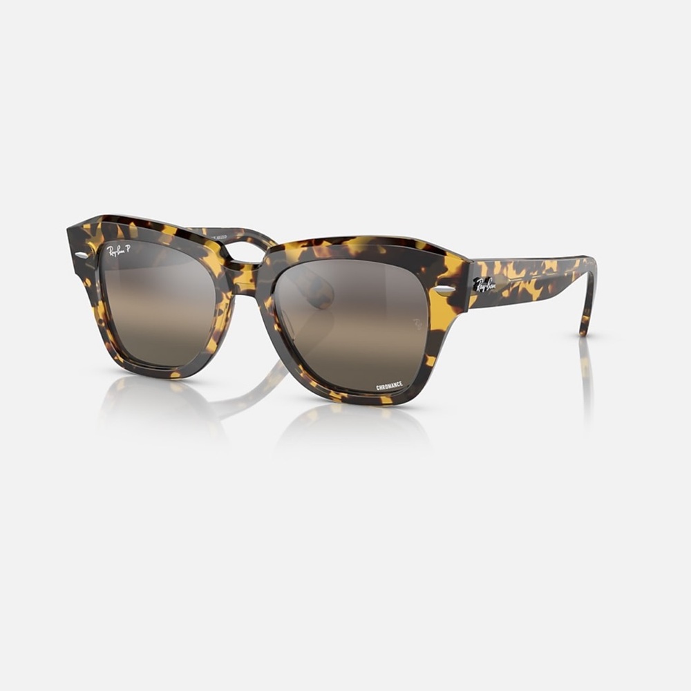 Ray-Ban State Street Limited The Ones Yellow Havana Sunglasses NWT